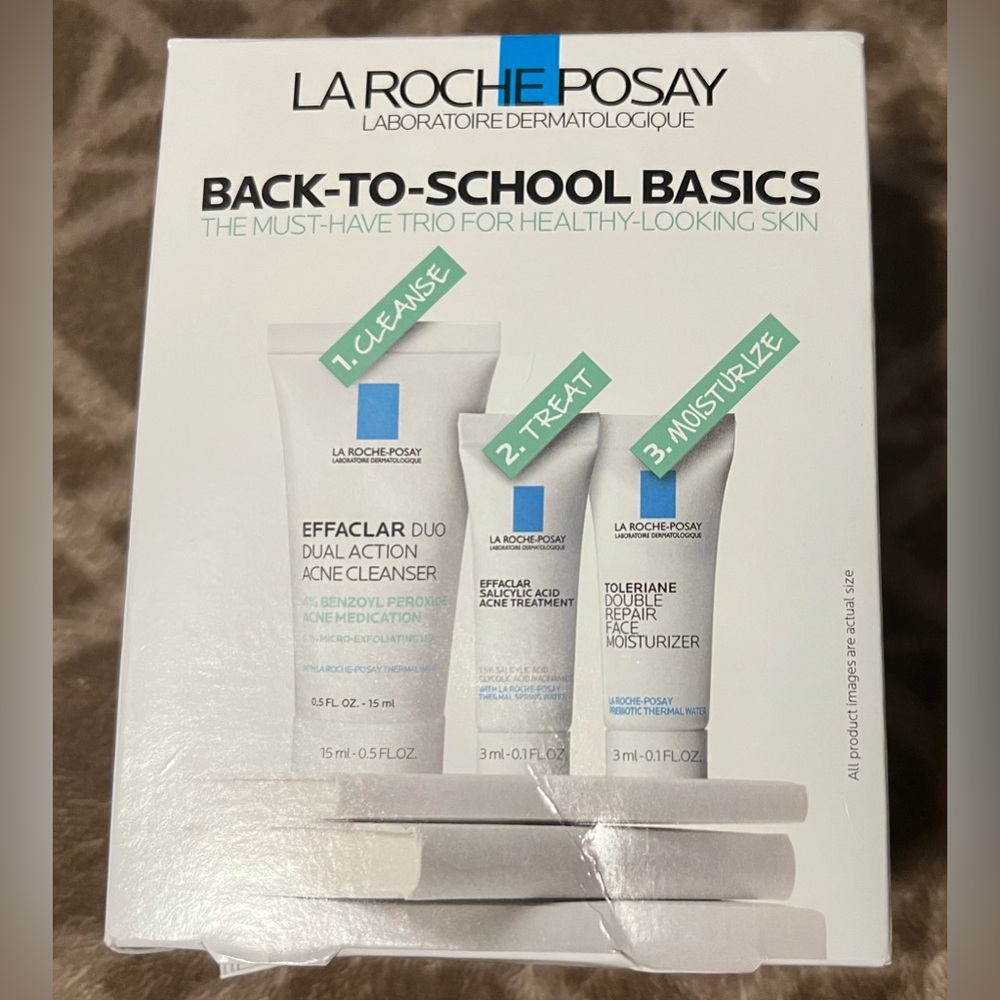 La Roche-Posay Back-To-School Basics Travel Size Bundle for Healthy Skin - new!